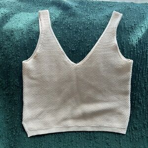 Marine Layer Finley Sweater Tank in White - 100% cotton